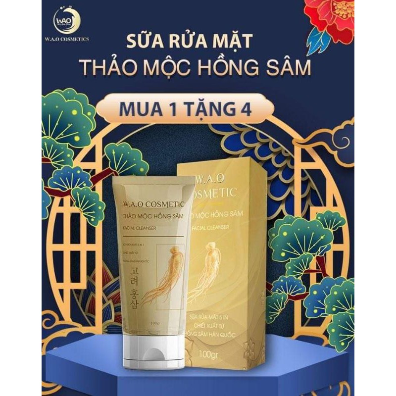 sữa rửa mặt thảo dược hồng sâm 1 tặng 4 | BigBuy360 - bigbuy360.vn