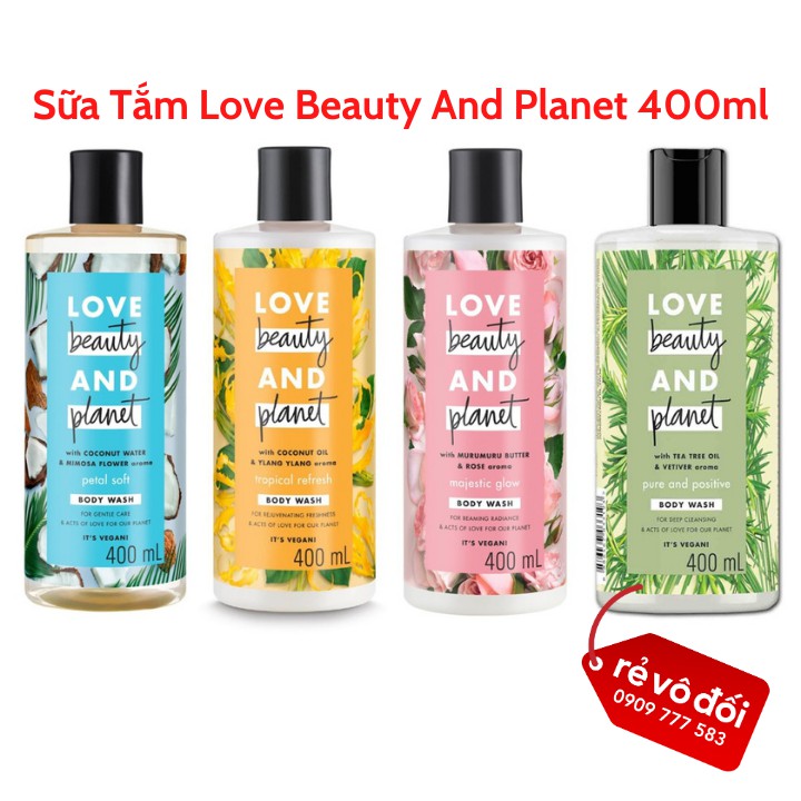 Sữa tắm Love Beauty And Planet 400ml - Hàng công ty