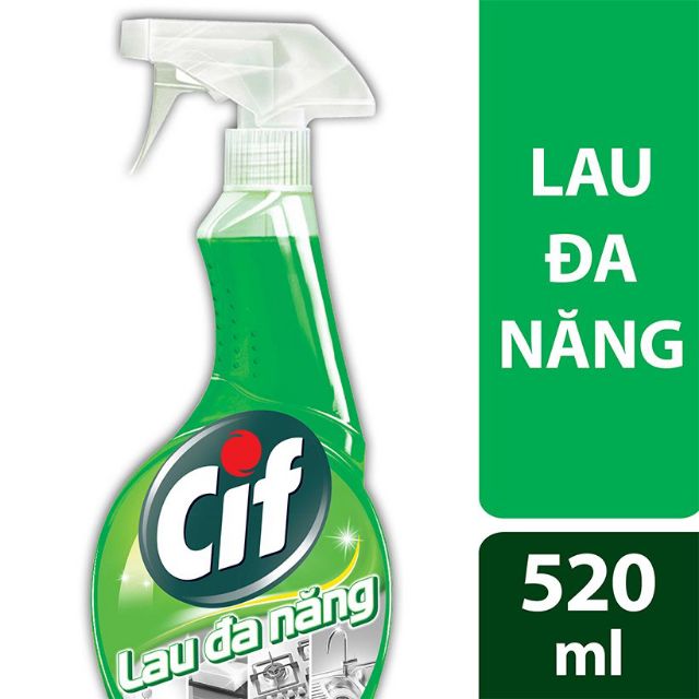 Nước lau đa năng Cif dạng chai 520ml