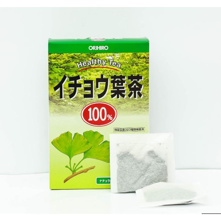 TRÀ LÁ BẠCH QUẢ GIÚP BỔ NÃO, TĂNG TUẦN HOÀN MÁU CỦA NHẬT ORIHIRO , trà hỗ trợ cải thiện trí nhớ, bổ não