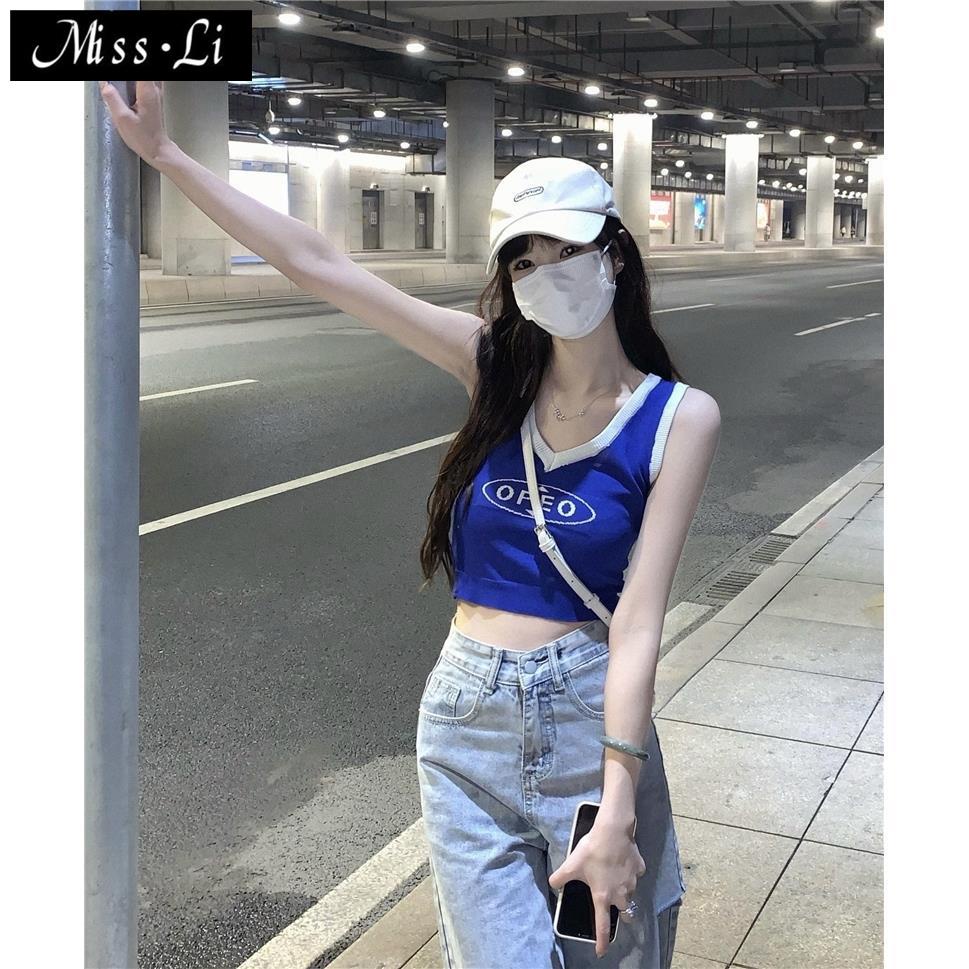 Hàng Có Sẵn Bán Chạy~Áo Hai Dây Dáng Ngắn In Chữ Phong Cách Mỹ Retro Ngọt Ngào Thời Trang Mùa Xuân Dành Cho Bạn Nữ 2022