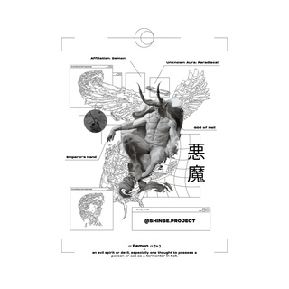 Áo thun SHINSE /WHITE DEMON/ TEE