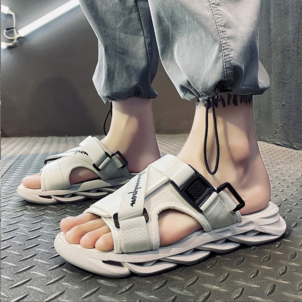 Sandal nam nữ đế xoắn 3D [NEW] quai chéo SD-C01 - quai sau tháo rời