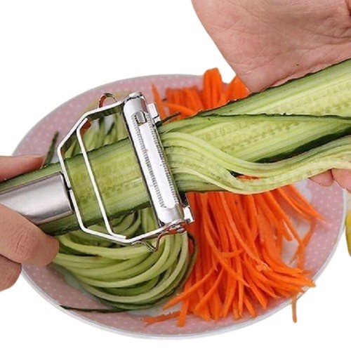 Bộ Dụng Cụ Gọt Vỏ Khoai Tây 3 Trong 1-Máy Gọt Vỏ Bằng Thép Không Gỉ Siêu Sắc Nét-Dụng Cụ Nhà Bếp Cho Rau Khoai Tây Cà