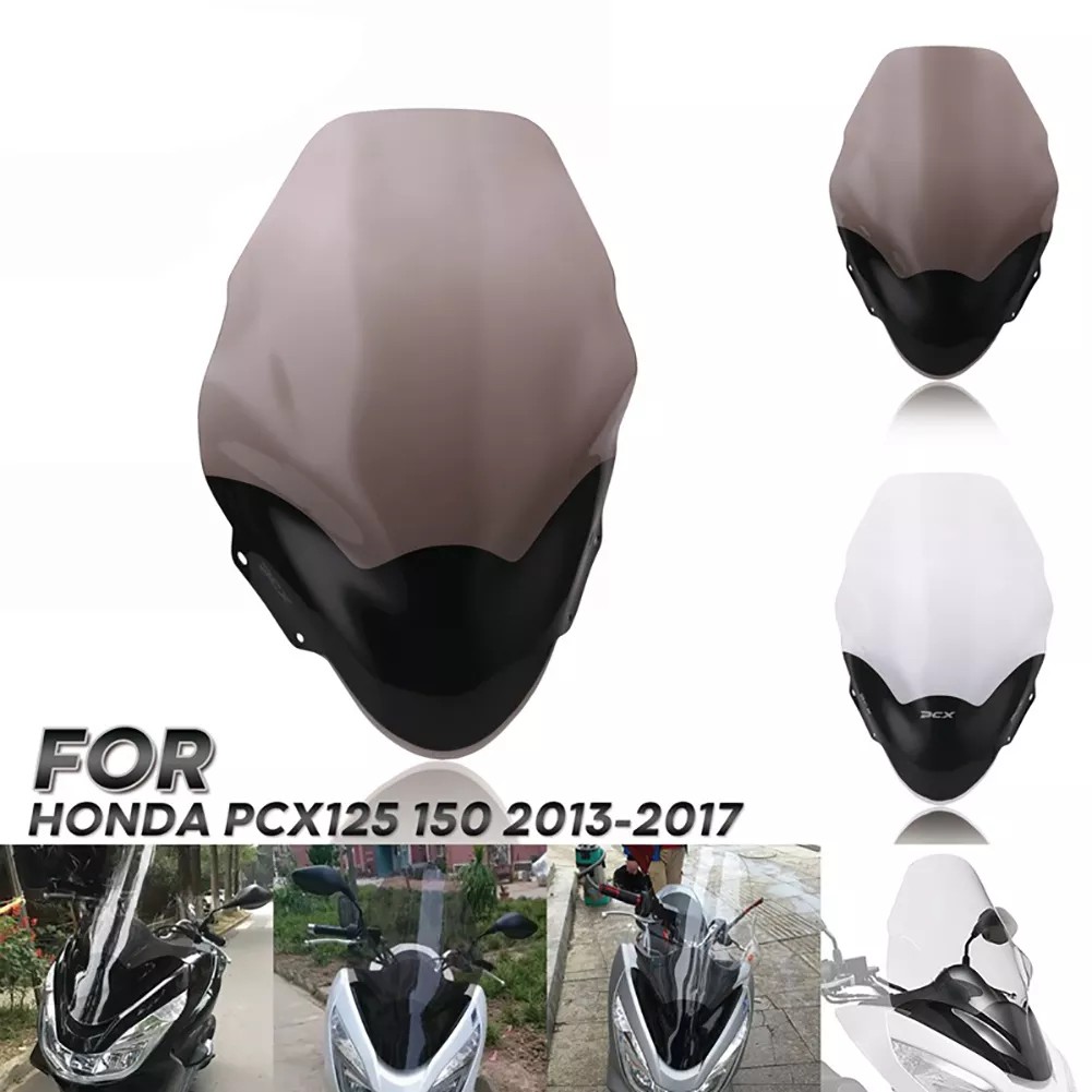 Kính Chắn Gió Kính Chắn Gió Xe Máy Dành Cho Honda PCX125 PCX125 150 2013-2017 Bộ Làm Lệch Hướng Gió Trước Xe Máy