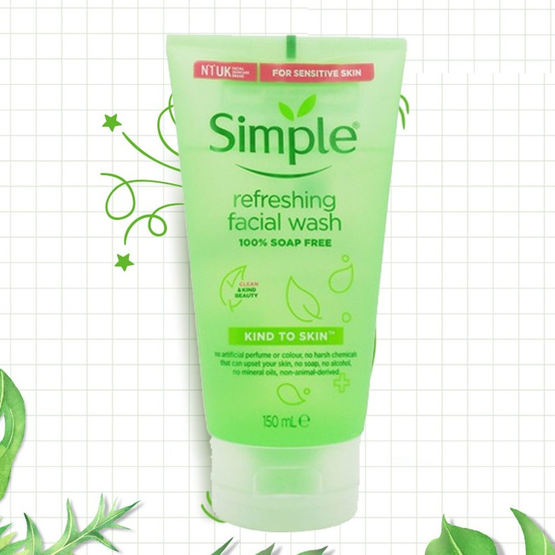 Sữa Rửa Mặt Dạng Gel Simple Kind To Skin Refreshing Facial Wash | BigBuy360 - bigbuy360.vn