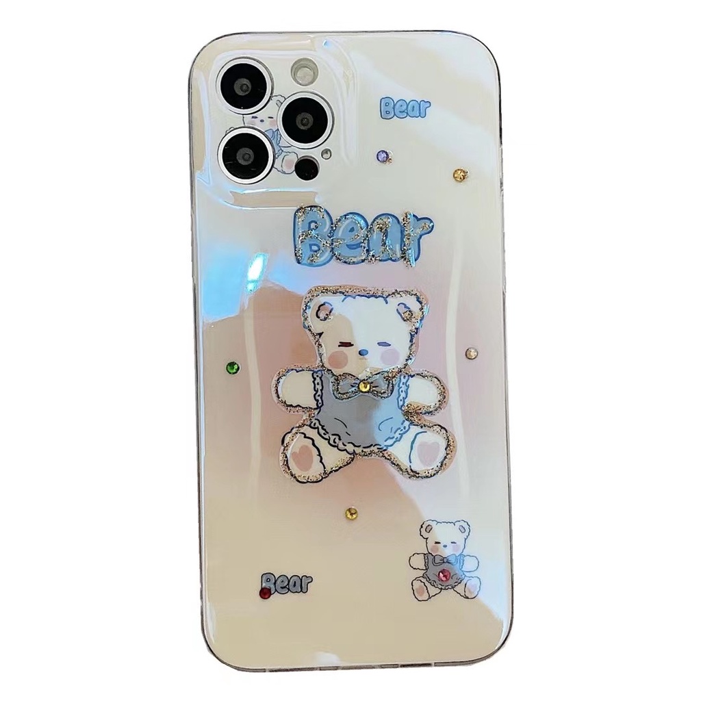 Ốp Điện Thoại Hình Gấu Cho iPhone 14 Pro Max 14 Plus 13 Pro Max 12 Pro Max 12 Mini 11 Pro Max 6 6s 7 8 Plus SE 2020 Xs Max XR