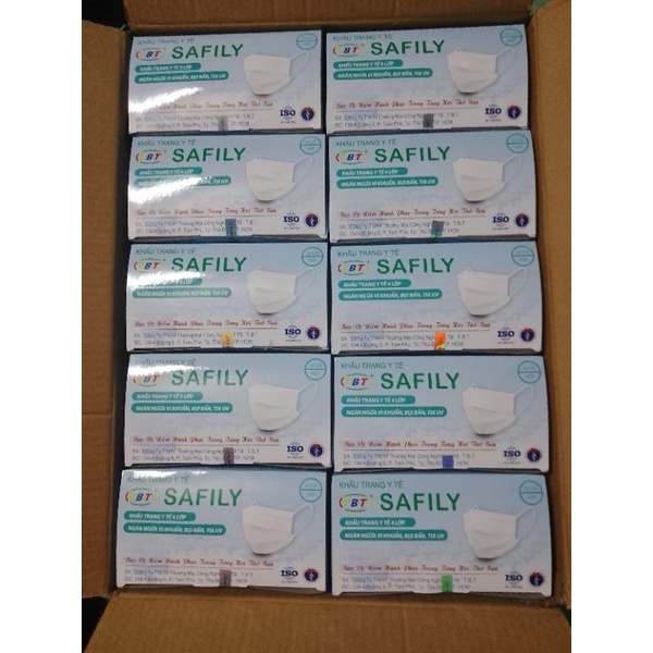 Khẩu trang y tế SAFILY 4 lớp "Bảo vệ niềm hạnh phúc trong từng hơi thở bạn"