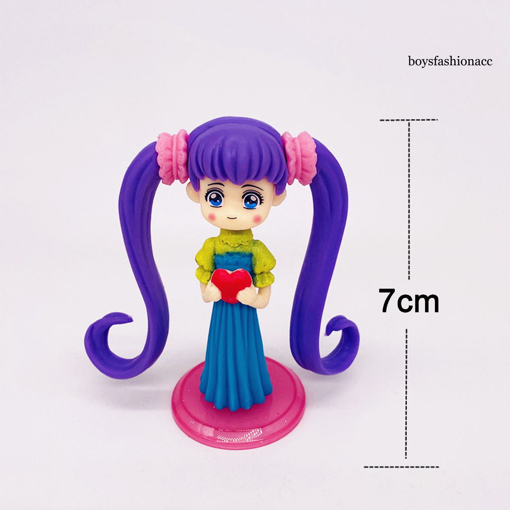 SAILOR MOON Set 6 Mô Hình Đồ Chơi Nhân Vật Thủy Thủ Mặt Trăng