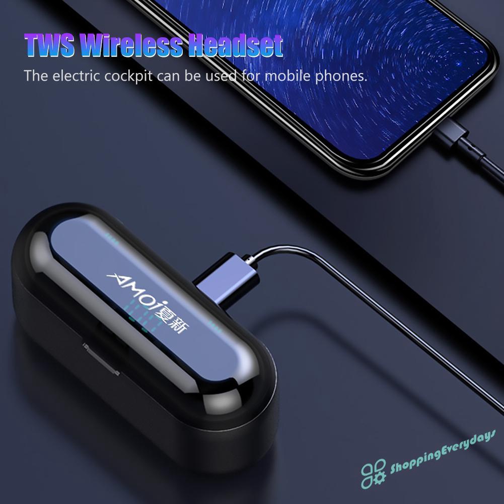 Tai Nghe Bluetooth 5.0 Không Dây H S F9-01 Tws Có Hộp Sạc