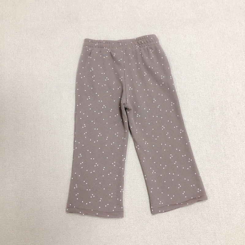 Quần dài thun bé gái 3-10 tuổi  Quần thun cotton chấm bi xuất dư 0822
