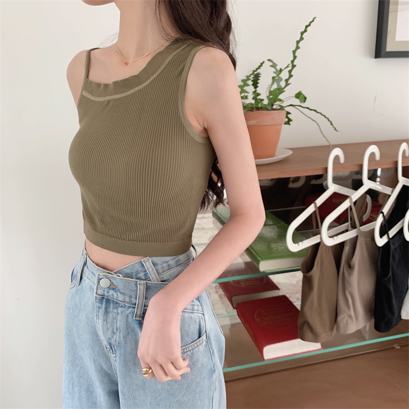 061829 Áo Ngực Dạng Ống Bất Đối Xứng Có Miếng Lót Cố Định