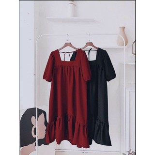 Đầm đuôi cá cổ vuông dáng xinh