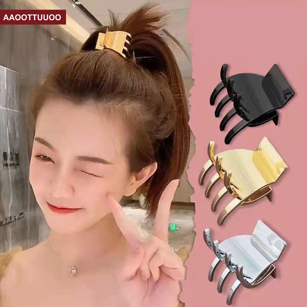 Kẹp tóc hình vây cá mập bằng kim loại thời trang mùa hè cho nữ