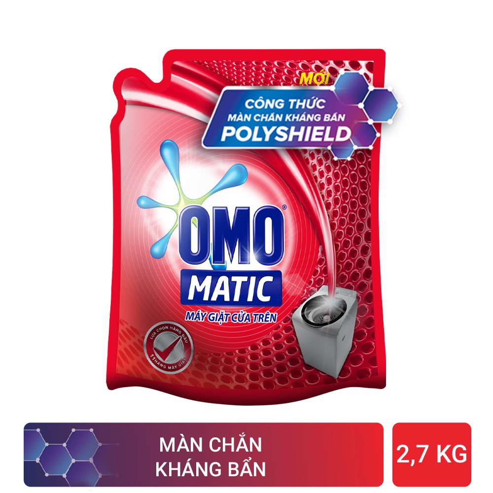 Nước Giặt Omo Matic Cửa Trên✌Freeship ✌Nước Giặt Omo Matic Cửa Trên túi 2.7kg