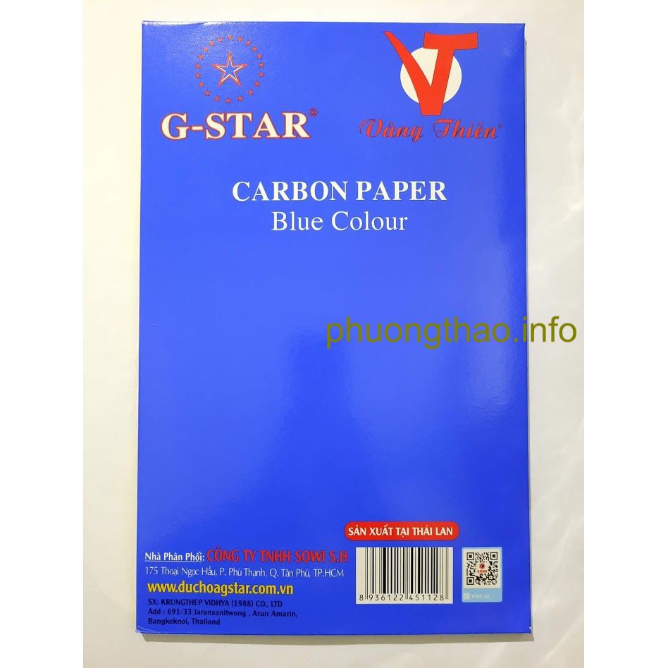 Giấy than G - Star A4 Tập 100 tờ loại đẹp ( Sx tại Thai Lan )