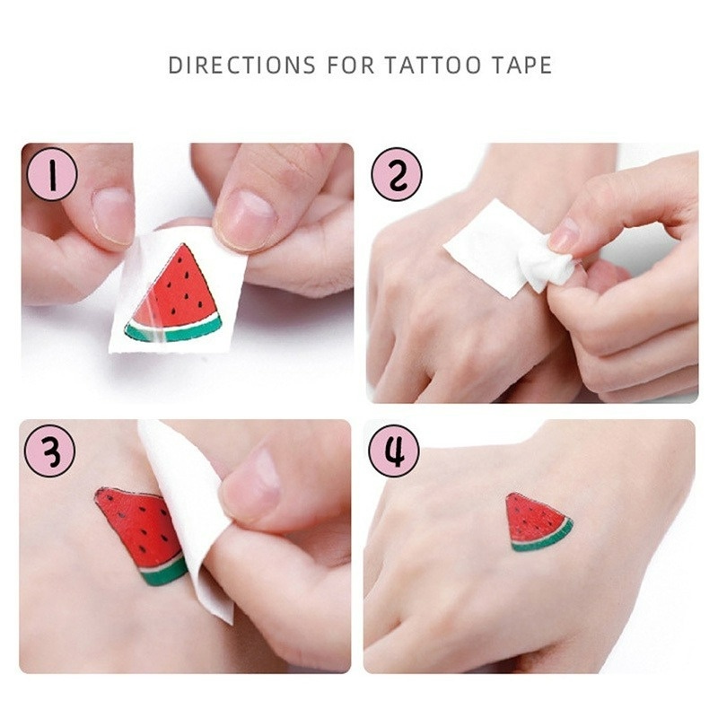 1 Set Miếng Dán Hình Xăm Tạm Thời Họa Tiết Khủng Long Hoạt Hình Nhiều Màu Chống Thấm Nước