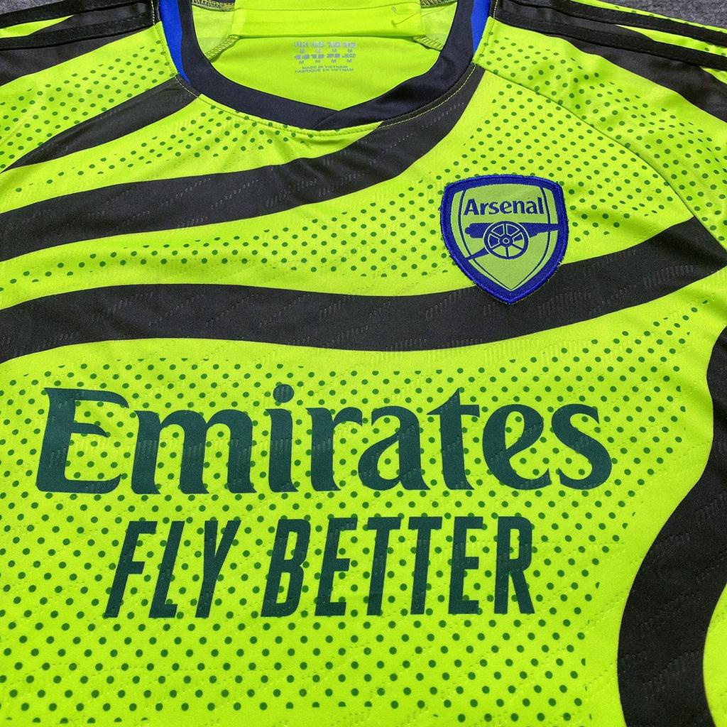 Bộ quần áo bóng đá CLB Arsenal xanh chuối thun thái cao cấp 2023-2024