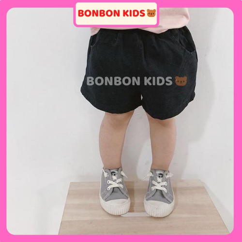 Quần Sooc Trẻ Em Có Túi Chất Kaki Loại 1 Cho Bé Trai 1, 2, 3, 4 Tuổi, Quần Short Lửng Phong Cách Hàn Quốc BONBON KIDS