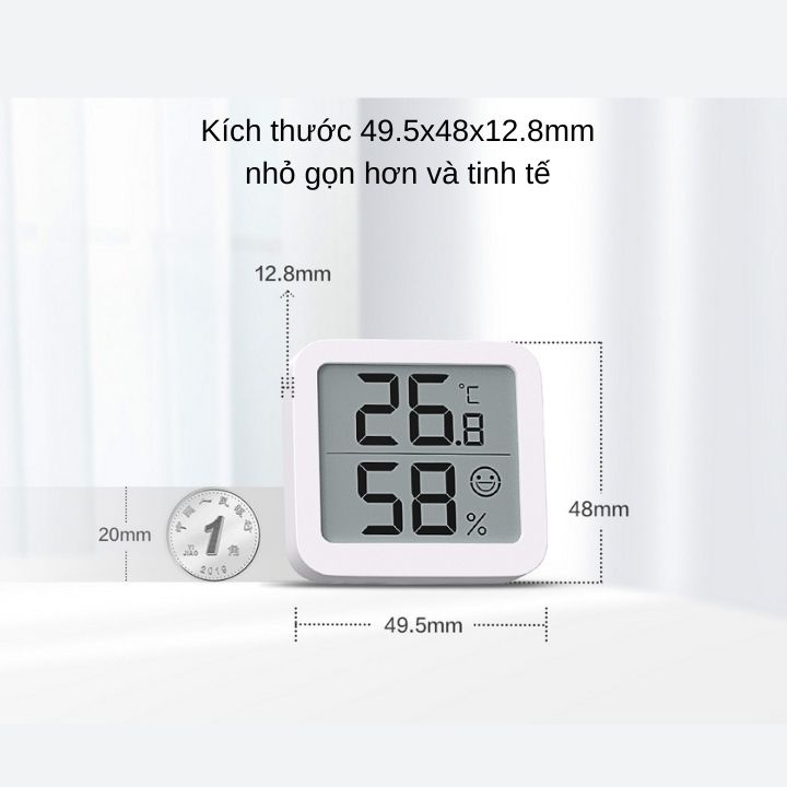 Đồng hồ đo nhiệt độ và độ ẩm cảm biến không dây
