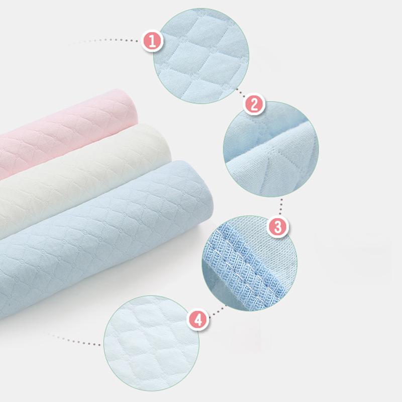 Thảm lót cotton thoáng khí chống thấm nước có thể giặt và tái sử dụng cho bé sơ 4