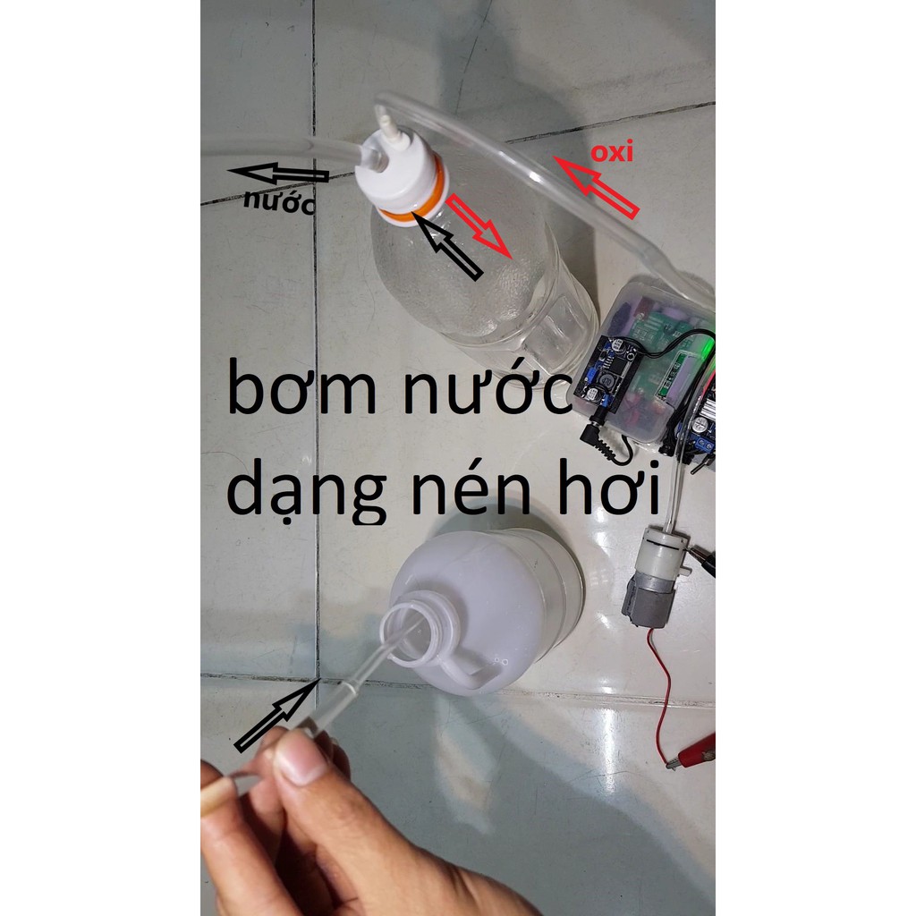 Bơm mini nước oxi hơi chân không đa năng 5V 12V