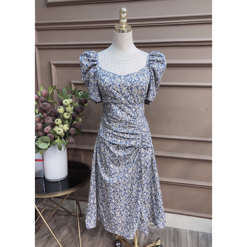 Monoco-	Váy hoa cổ vuông vát ngực -8825 | BigBuy360 - bigbuy360.vn