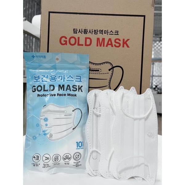 Thùng 300 Khẩu Trang 4D KF94 Hàn Quốc Chống Bụi Mịn Và Kháng Khuẩn, Khẩu Trang Y Tế 4 Lớp Giá Tại Xưởng