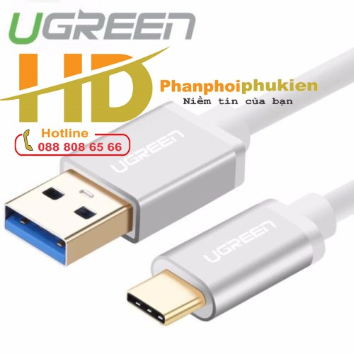 Cáp USB Type-C to USB Ugreen 30163 dài 25cm