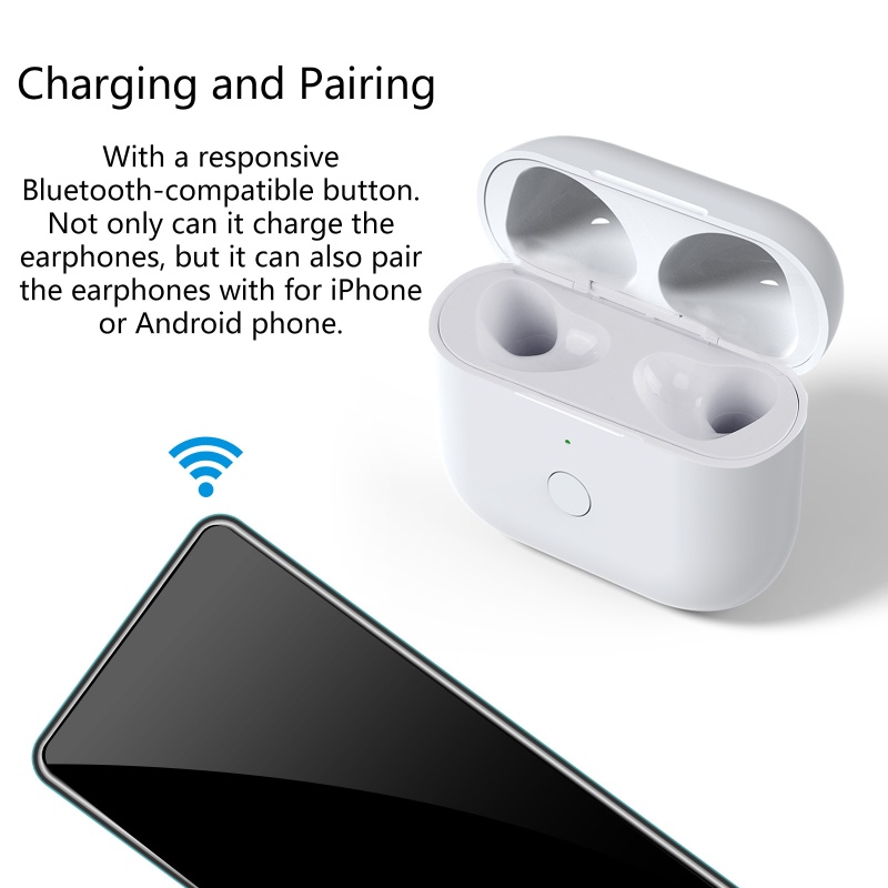 Hộp Sạc Không Dây zzz Cho Tai Nghe Bluetooth 3
