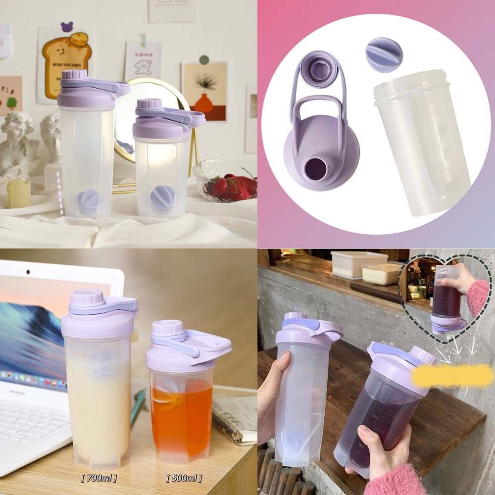 Bình đựng nước thể thao bằng nhựa trong suốt chống rò rỉ tiện dụng