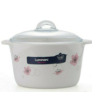 Nồi thủy tinh Luminarc Vitro Ikumi 5L size 30cm hoa văn nhập khẩu từ Pháp