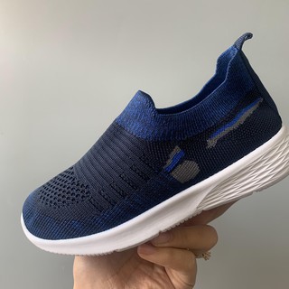 M204 (Ảnh thật) Size 21 đến 38 Giày chun trẻ em siêu mềm màu đen đỏ, đen xanh (bt 3-4)