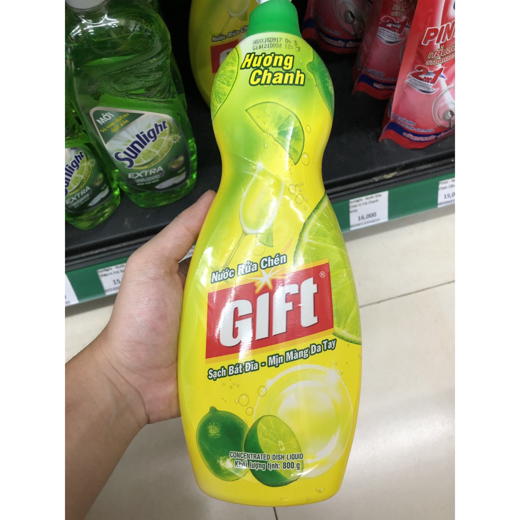 Nước rửa chén GIFT 250ML Hương Chanh