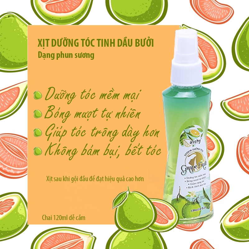 Xịt Dưỡng Tóc Bưởi Catchy Chai 120ml