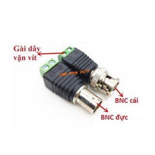 Jack BNC Đực Đầu Vặn Ốc Cho Camera
