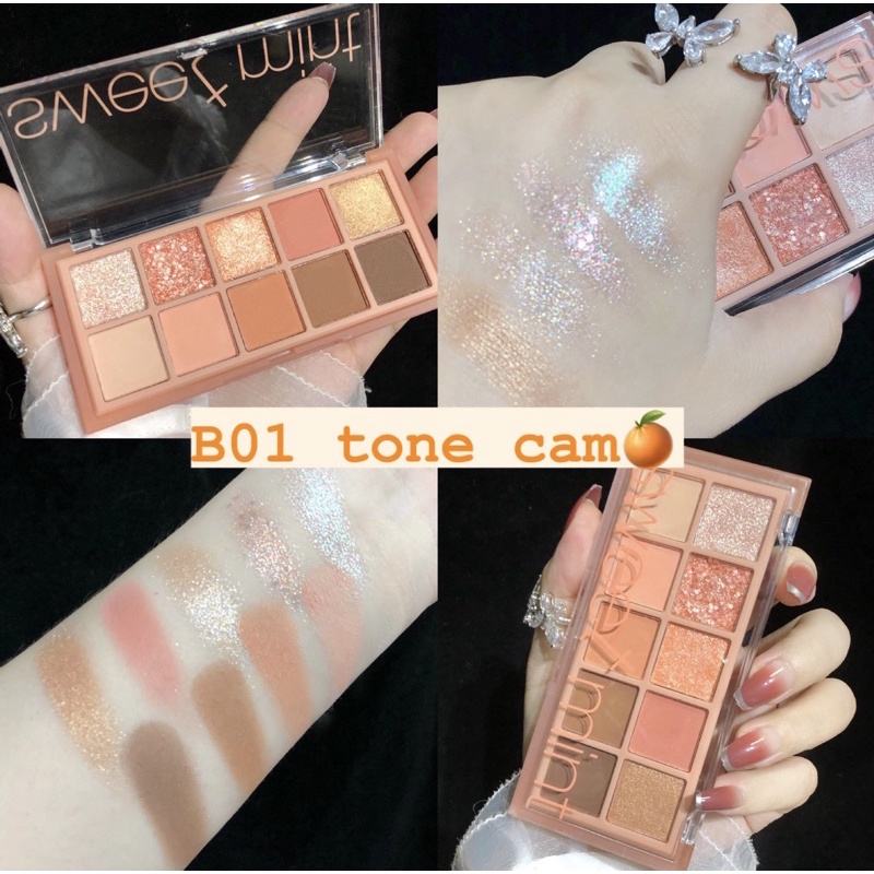 [Ảnh Thật] Bảng Phấn Mắt Sweet Mint 10 ô Màu Sắc Hiệu Ứng Lì✨✨✨ | BigBuy360 - bigbuy360.vn