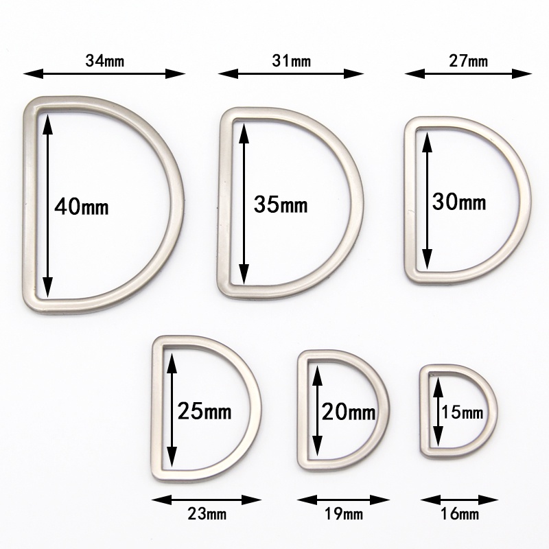 Vòng Khóa Hợp Kim Kẽm 20 / 25 / 30 / 35 / 40mm Tự Làm Túi Xách Da Tiện Dụng