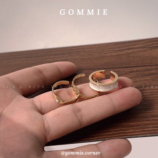 Set 3 nhẫn bạc S925 kiểu dáng Basic Gommiecorner