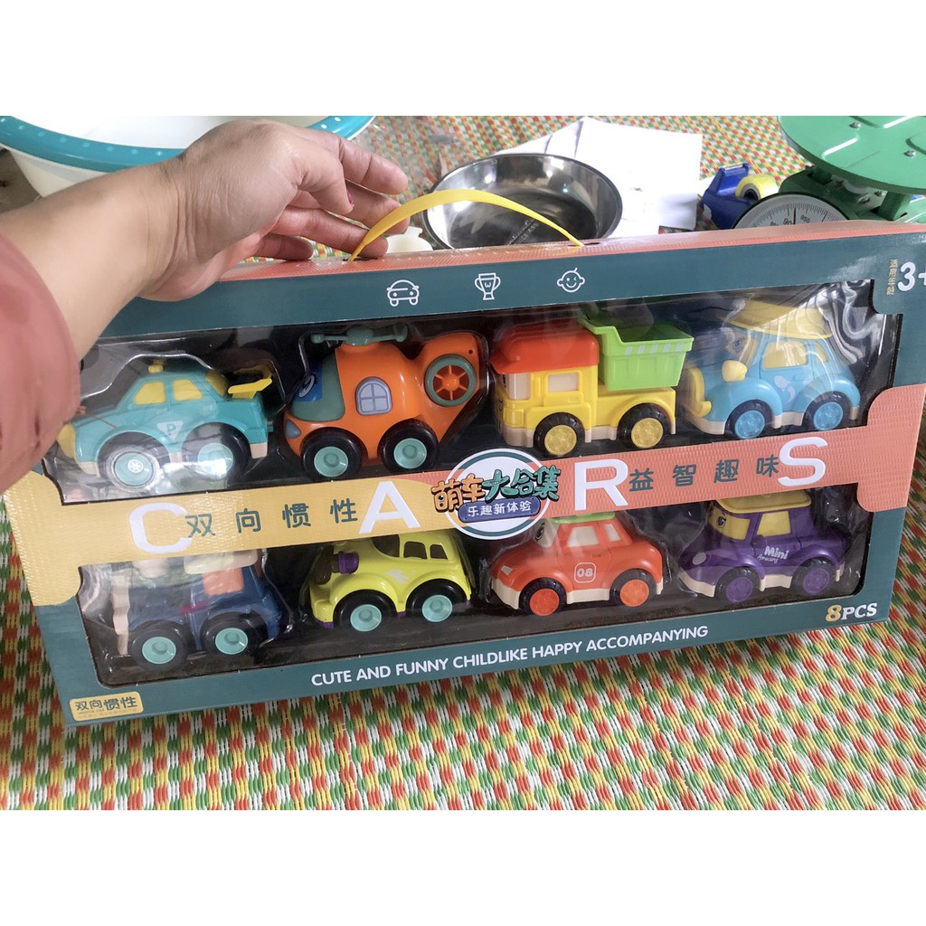 Hộp 8 Xe Poli Siêu To 50x30cm Siêu Đẹp Xịn / Đội Xe Cứu Hộ Poli Car Loại To