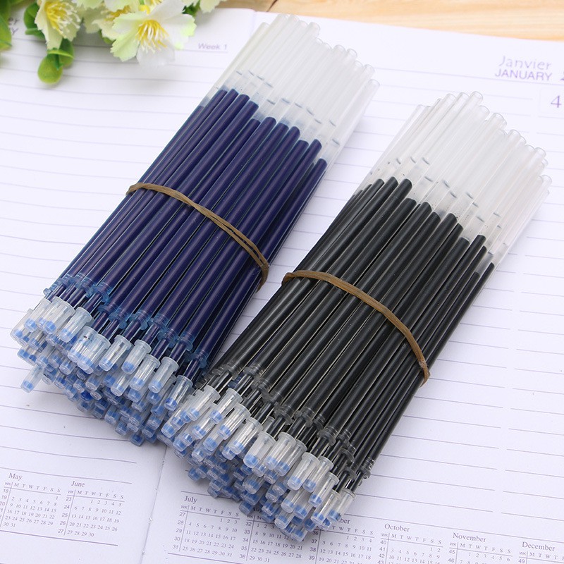 1 Ruột Bút Nước Gel Mực Xanh, Đỏ, Đen, Tím Ngòi Bi 0.5MM và Kim 0.38mm dùng cho văn phòng, học sinh
