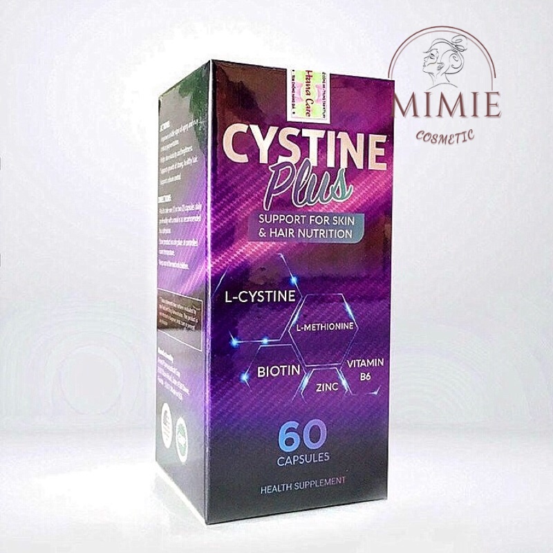 [CHÍNH HÃNG] VIÊN UỐNG CYSTINE PLUS GIẢM MỤN, NGĂN RỤNG TÓC, GIẢM SẮC TỐ DA HỘP 60 VIÊN