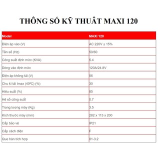 Máy Hàn Điện Tử Weldcom Maxi 120