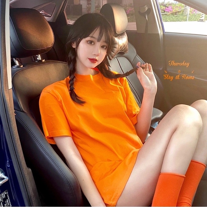 Áo Phông Nam Nữ Nhiều Màu, Áo Thun Cổ Tròn Tay Ngắn Phom Rộng Basic Loại 1 Hàng Quảng Châu Phong Cách Ulzzang Mặc Nhóm