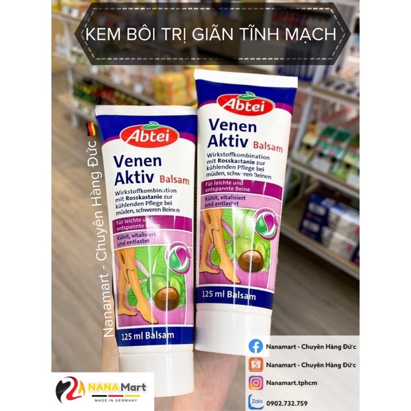 Kem bôi giãn tĩnh mạch Abtei