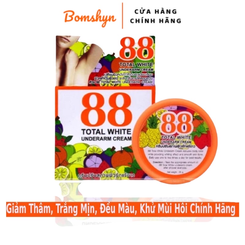 Kem giảm thâm nách và khử mùi 88 Total White Underarm Cream Thái Lan 35g