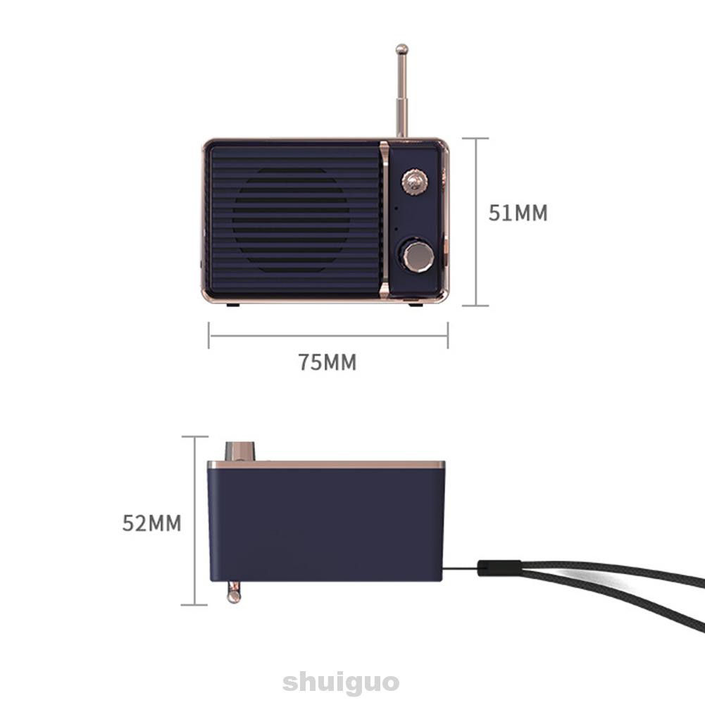 Loa Bluetooth Không Dây Mini Có Thể Sạc Lại Dw01 Phong Cách Retro