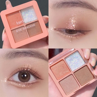 Bảng phấn mắt 4 màu Easy To Color Matte Pearlescent Earthy Eye Shadow Palette Bảng phấn mắt chuyên nghiệp Bảng màu mỹ ph