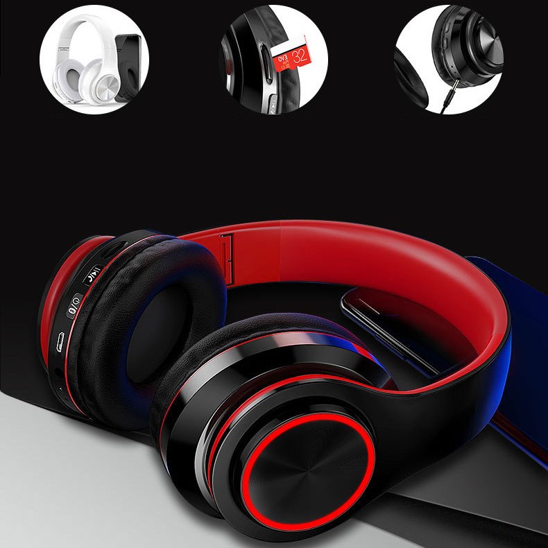 Tai nghe bluetooth chụp tai không dây GodenBlack cao cấp, headphone bluetooth có thể gập gọn tiện lợi. | WebRaoVat - webraovat.net.vn