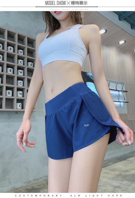 [Mã WASTMAY giảm 15% tối đa 30K đơn 150K] QUẦN SHORT THỂ THAO 2 LỚP TẬP GYM NỮ, QUẦN SHORT RUN 2 LỚP